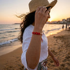 Bracelet Rouge en Corail Naturel — Corail Authentique