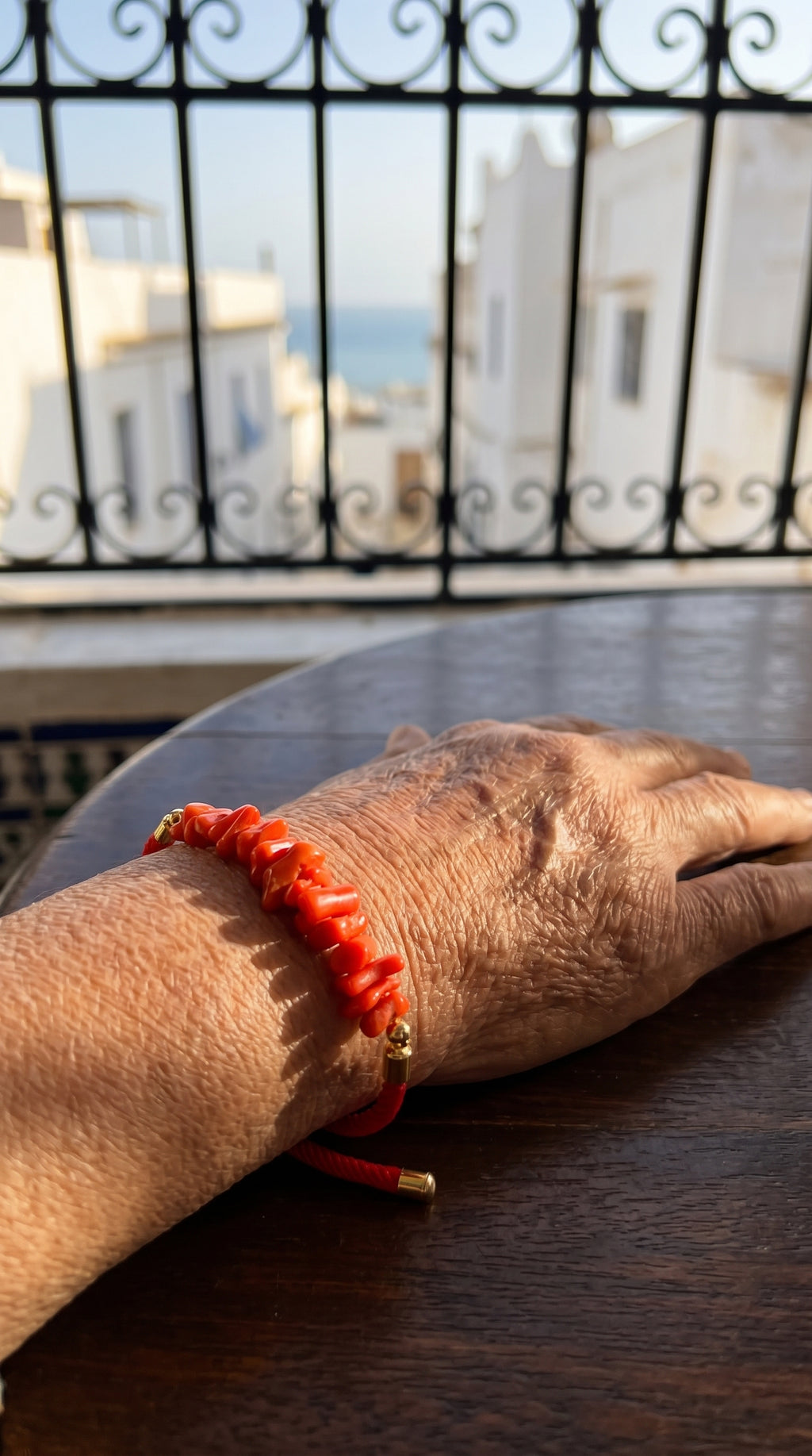 Bracelet Rouge en Corail Naturel — Corail Authentique